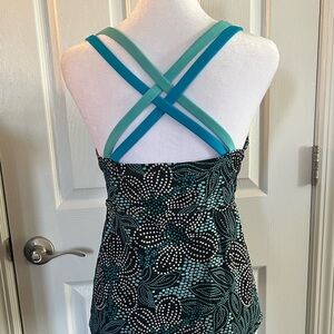 Tankini Swim Top - Full Support 18 W by Inches Off Womens Plus Size